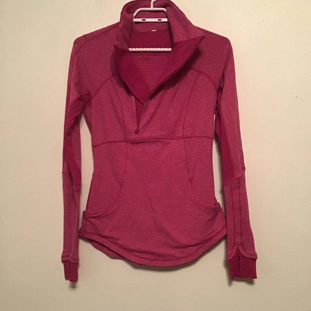 NWOT Lululemon Base Runner 1/2 Zip
Mini Check Pique Raspberry / Raspberry - Picture 9 of 16